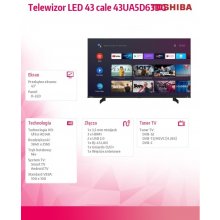 Teler Toshiba TV LED 43 inches 43UA5D63DG