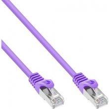 InLine Patch Cable SF/UTP Cat.5e purple 0.5m