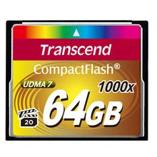 Mälukaart Transcend CompactFlash 1000x 64GB