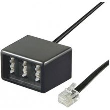 Goobay TEL ADAP RJ11 - TAE NFN Black