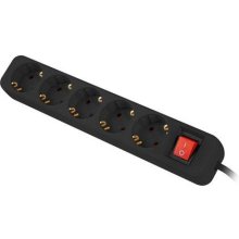 Lanberg PS1-05F-0300-BK power extension 3 m...