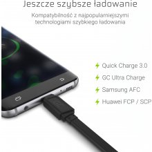 Green Cell Cable GCmatte USB-C flat 25 cm