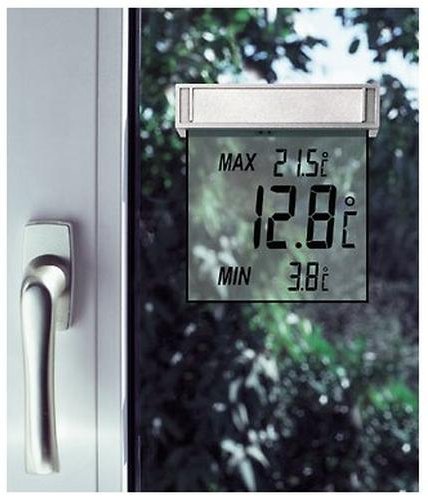 TFA Weather station Digital Window Thermometer Vision
