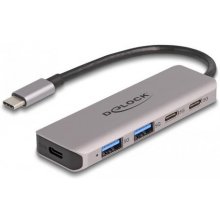 DeLOCK USB-C 4-Port Hub med ekstern...