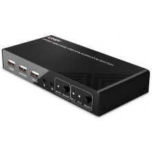 LINDY 2 Port KVM Switch HDMI 4K60, USB 2.0 &...