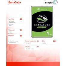 Kõvaketas HDD | SEAGATE | Barracuda | 1TB |...