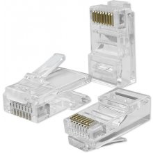 QOLTEC RJ45 through connector plug, CAT5e...