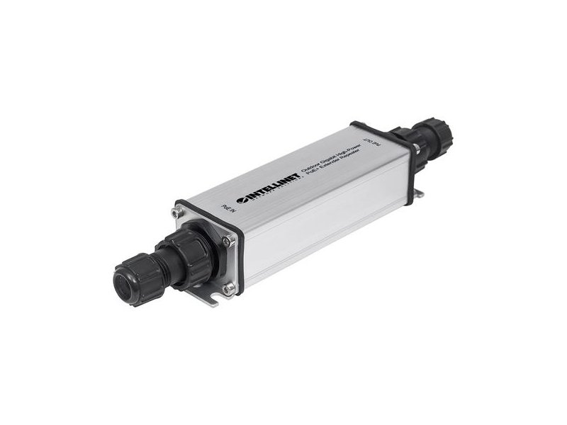 Intellinet Outdoor Gigabit High-Power PoE+ Extender Repeater, IEEE  802.3at/af Power over Ethernet (PoE+/PoE), Extends Range up to 100m, Metal,  IP65 561211