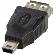 Deltaco USB adapter Type A ho - Type Mini-B...