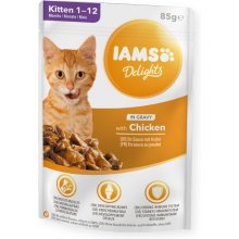 Iams Complete (wet) feed Delights for kitten...