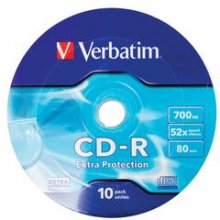 VERBATIM CD-R 52X 700MB 10PK OPS Wrap EP 10...