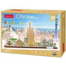 CUBICFUN Puzzle 3D City Line Barcelona