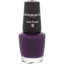 Dermacol Nail Polish Mini 01 Dark Purple 5ml...