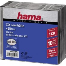 Диски Hama 1x10 CD-Slim Jewel Case...