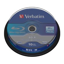 Verbatim BD-R SL 25GB 6 x 10 Pack Spindle 10...