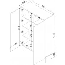 Cama MEBLE PALAZZO BIS display cabinet...