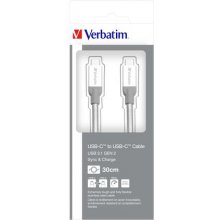 VERBATIM Sync & Charge Stainless Steel USB-C...