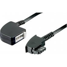 Goobay TAE-F extension cable 4-pin 10m bl