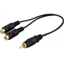 DELTACO MM-20 audio cable RCA 2 x RCA Black