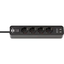Brennenstuhl Ecolor 4x Power 2x USB - 1.5m -...