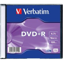 Диски VERBATIM DVD+R матовый серебристый...