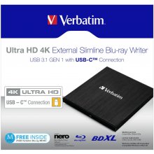 Verbatim Slimline Blu-ray Writer USB 3.1 GEN...