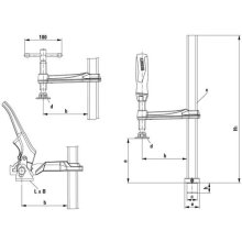 Bessey TW16-20-10K clamp Platinum