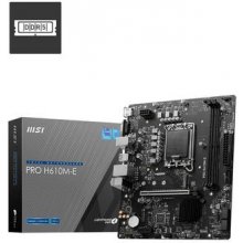 MSI PRO H610M-E motherboard Intel H610 LGA...