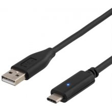 DELTACO Cable USB 2.0, black / USBC-1002