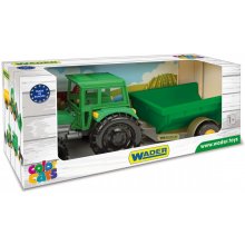 Wader Farmer tractor wit h a trailer in a...