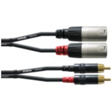 Cordial CFU 3 MC audio cable 3 m 2 x RCA 2 x...