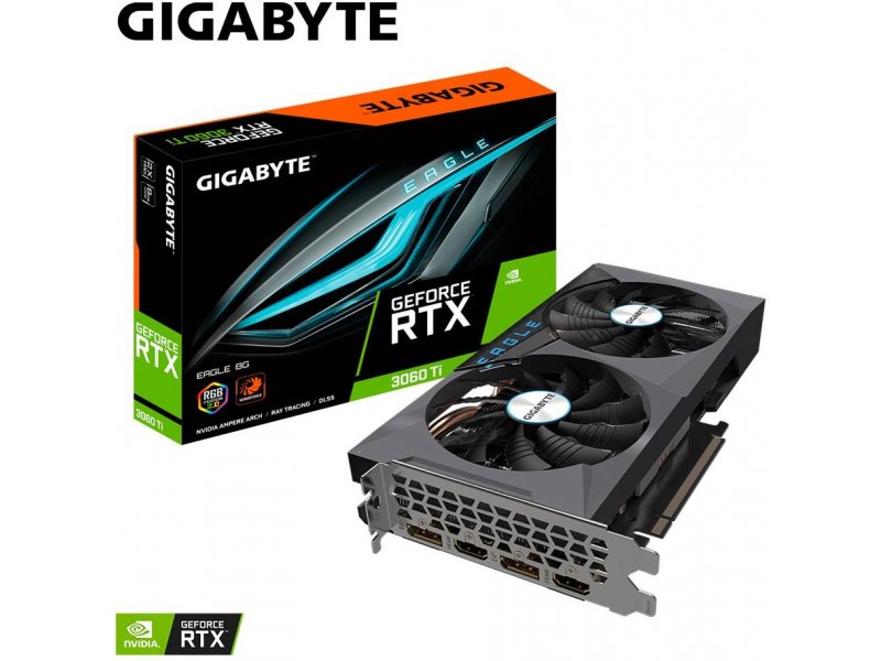 Gigabyte Geforce Rtx 3060 Ti Eagle 8g Gv N306teagle 8gd 01 Ee