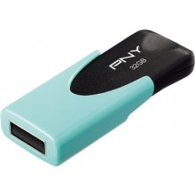 Флешка PNY ATTACHE 4 PASTEL 32GB USB2 AQUA...