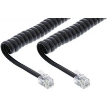 InLine Coiled Cord RJ10 direct assigned male...