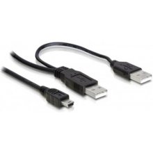 DELOCK USB Y-Kabel 2x A -> Mini-B St/St...