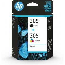 HP 305 2-Pack Tri-color/Black Original Ink...