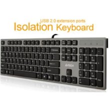 A4Tech keyboard KV-300H, USB (Grey), US...