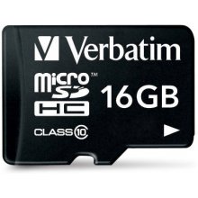 Mälukaart Verbatim microSDHC 16GB Class 10...