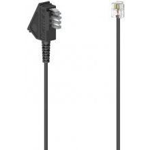 Hama 00201104 telephone cable 6 m Black