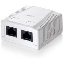 EQUIP 2-Port Cat.5e Surface Mount Box
