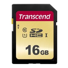 Transcend SD 500S 16GB, memory card (black)