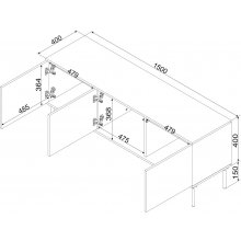 Cama MEBLE Cama 3D RTV cabinet TRESSE...