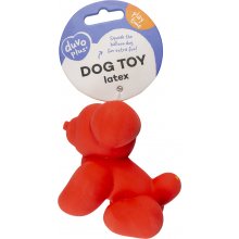 Duvo+ Latex toy balloon Pug 9,5x6x8,5cm red
