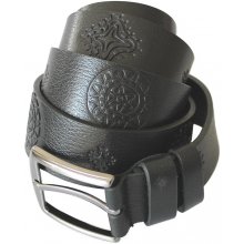 Bradley Leather belt ETNO Figures black 3,5...
