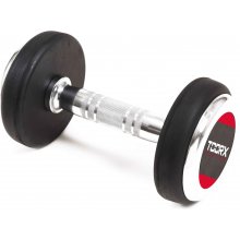 TOORX Professional rubber dumbbell 10kg