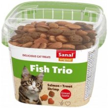 SANAL Fish Trio cup, lisasööt kassidele, 75...