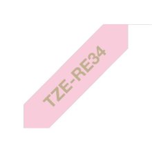 Brother TZE-RE34 label-making tape Gold on...