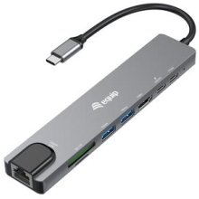 EQUIP Adapter USB-C -> HDMI.GbE.3xUSB3.2...