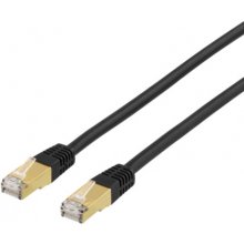 DELTACO Patch cable S/FTP Cat7, 1m, 600MHz...