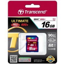 TRANSCEND SD Card 16GB SDHC UHS-I 600x